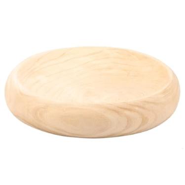 Imagem de LCZNXJJY Tigela decorativa, tigela de frutas redonda de madeira, tigela chave para mesa de entrada, tigela de oração versátil, tigelas de artesanato modernas, tigela de centro de mesa para balcão de