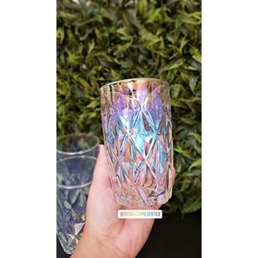 Imagem de CJ 6 COPOS ALTOS DE VIDRO DIAMOND RAINBOW 350ml