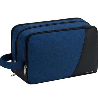 Imagem de Bolsa de higiene de viagem Vorspack, grande, resistente à água, azul m