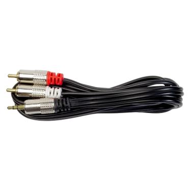 Imagem de Cabo P2 Stereo 02 Rca Metal 10m Storm