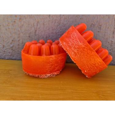 Imagem de Sabonete Artesanal com Bucha Vegetal e Massageador (Lavanda)