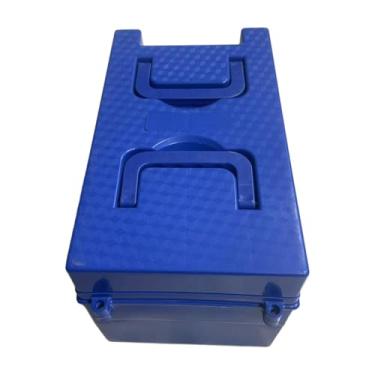 Imagem de Generic Caixa de bateria para bicicleta elétrica, suporte de bateria, proteção profissional portátil, 48V 20A, caixa de transporte universal para triciclos, Azul