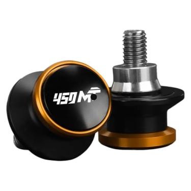 Imagem de Compatível com 450MT 450 MT 2024 2025 2026 acessórios de motocicleta CNC alumínio bobinas deslizantes de braço oscilante 10 mm 450 mt 450 Mt (laranja M10)