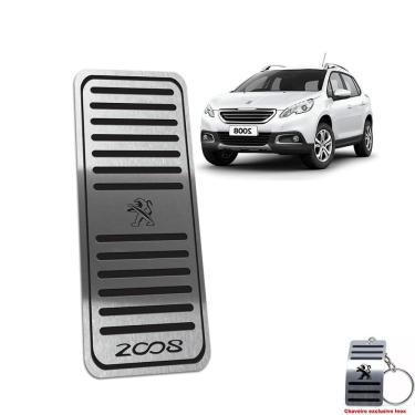 Imagem de Descanso De Pé Em Aço Inox Peugeot 2008 2015/2019 Preto