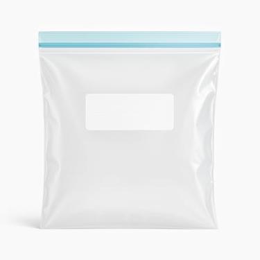 Imagem de Kit 10 Sacos Plásticos Transparentes com Fecho Zip, Reutilizáveis, Herméticos para Alimentos, Organização de Freezer, Geladeira, Marmitas e Viagem (26x32)