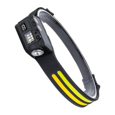 Imagem de Lanterna De Cabeça - 300 Lumen Com Detector De Movimento, Magnético E Impermeável - Lanterna Frontal para Campismo, Corrida, Trabalho,para Caminhadas, Reparação, Mochilismo,