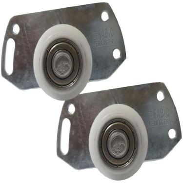Imagem de 2 Peças - Roldana Inferior DT01 de 32mm Para Porta De Correr Guarda Ro