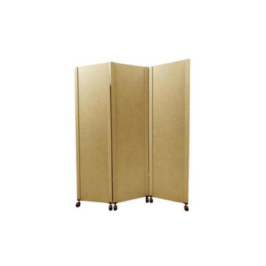 Imagem de Biombo Liso Reto 3 Folhas c/ 06 rodinhas - JL RIBEIRO