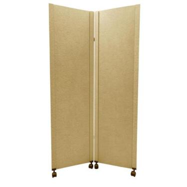 Imagem de Biombo Liso Reto 2 Folhas c/ 04 rodinhas - JL RIBEIRO
