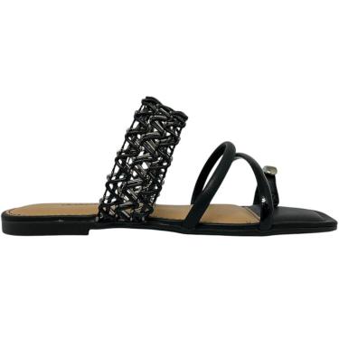 Imagem de Tamanco Feminino Rasteira Casual Dia a Dia Passeio Trabalho com Dedeira Ultra Conforto Dakota Y9252