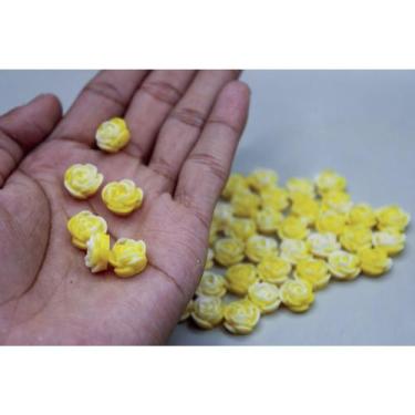 Imagem de Flor de Resina com Furo Passante - 15mm - 5 unidades - Japamalas, Aces