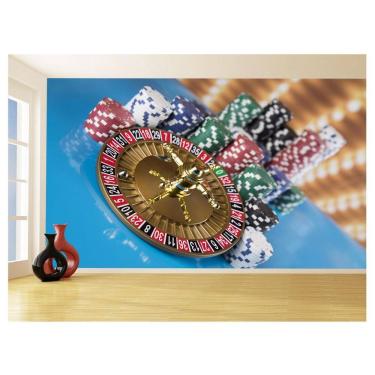Imagem de Papel De Parede Salão De Jogos Cassino Fichas 3,5M Jcs137