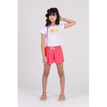 Imagem de Conjunto Cropped Infantil Manguinha You Need Branco - Vida Costeira Of