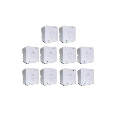 Imagem de 10 Caixa Organizadora Cam Protetora Sobrepor Passagem 80x80 - FULL SHO