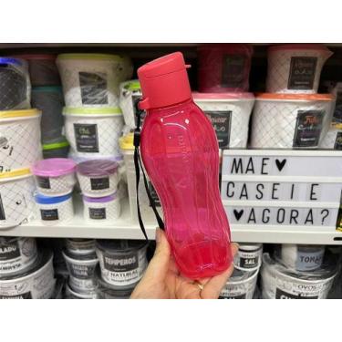 Imagem de Garrafa Eco Tupper Plus 500 ml Peônia Rosa Transparente - Tupperware
