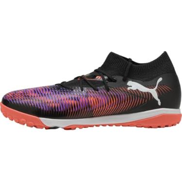 Imagem de PUMA Chuteiras de futebol masculinas Future 8 Match Turf Trainer, Preto/Branco/Vermelho Brilhante, 36
