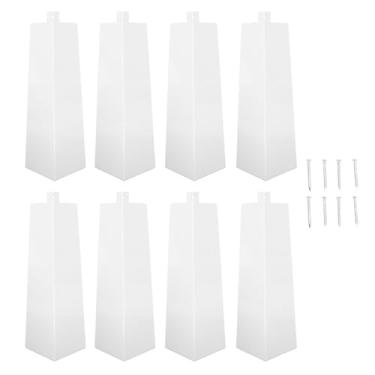 Imagem de Hilitand 8pcs Cantos de Tapume de Alumínio, Acabamento Externo de Alumínio Resistente Com Orifícios pré -perfurados para Proteção de Parede Externa para Casa Móvel Proteção de Parede