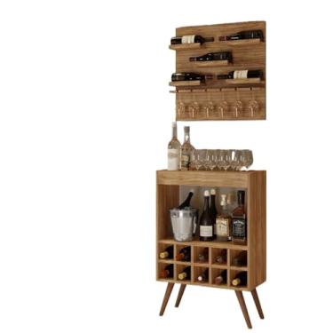 Imagem de Aparador Bar Com Adega Parede Barzinho Decoração churrasco e sala 100% Mdf(Freíjo)