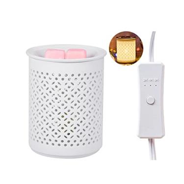 Imagem de Dicimi Aquecedor elétrico de cera de cerâmica para queimador de cera perfumado derretidor de cera queimador de óleo aquecedores de cera para escritório em casa quarto sala de estar presentes e decoração