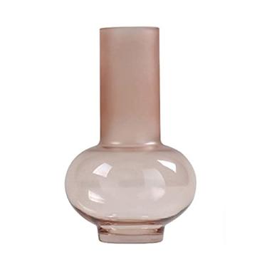 Imagem de Vaso de vidro para flores criativo leve luxuoso vaso pequeno hidropônico de vidro transparente vaso de flores secas casa sala de estar decoração macia decoração de mesa vaso de flores para casa centro