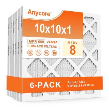 Imagem de Filtro de ar Anycore 25x25x2 cm MERV 8, pacote com 6 unidades, HVAC