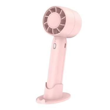 Imagem de Ventilador Pequeno Portátil, Dormitório Silencioso, Ventilador De Mão Escritório(ROSA)