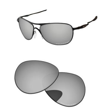 Imagem de PapaViva Lentes de reposição para óculos de sol Oakley Crosshair New 2012 OO4060 61 mm cromado prateado polarizado