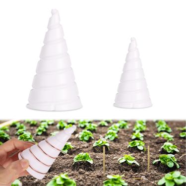 Imagem de 2 peças de gabarito de bobina em espiral, 2 tamanhos de antena de jardinagem de cobre, ferramenta de fabricação de antena de fio de cobre para eletrocultura, jardinagem, cultivo de plantas, vegetais