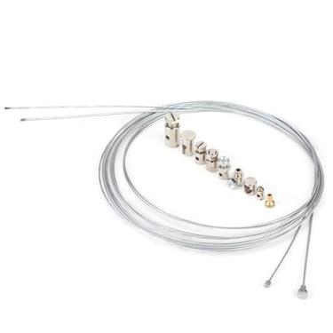 Imagem de Domary Kit de Reparo de Cabo de Freio de Acelerador de Embreagem Universal, Cabo Interno de 2 M para Acelerador de Freio/embreagem, Fácil de Instalar, Kit de Ferramentas de