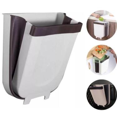 Imagem de Lixeira Extensível Dobrável Retrátil Encaixe Pia Carro Uber - Clink