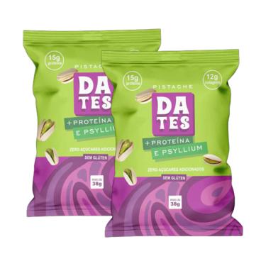 Imagem de Kit 2X: Barra de Proteína Pistache Sem Açúcar Let's Dates 38g