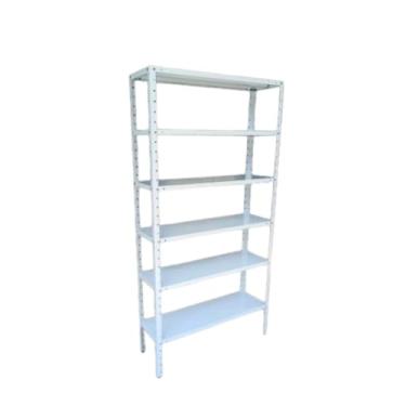 Imagem de Estante Aço 6 Prateleiras Bipartida cor Branca 185x90x27,5 - Suporta180kg sendo 30kg em cada bandeja, Multiuso, Gôndola, Alta