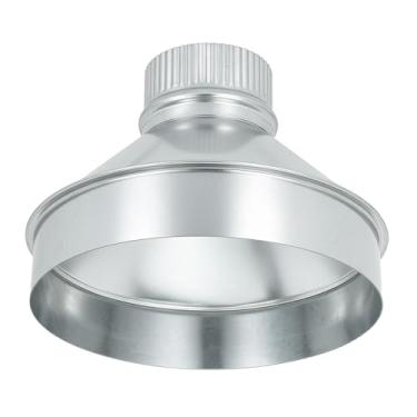 Imagem de ZOWZEA Redutor de dutos de 20 a 7,6 cm, redutor de dutos de ar, aumentador, adaptador de duto de ar ou redutor de tubo de metal redondo para sistemas de ventilação de banheiro e cozinha