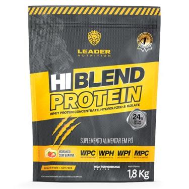 Imagem de Whey Protein Hi-Blend Protein 1,8kg Leader Nutrition - Sabores Diversos (1,8kg, MORANGO COM BANANA)