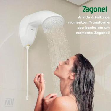 Imagem de Ducha Elétrica ND Eletronic 5500W Zagonel Branca 127V, 110V