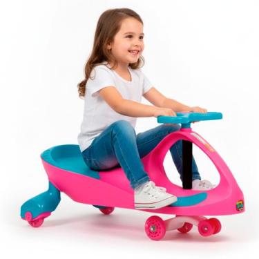 Imagem de Carrinho Gira Gira Car Fenix Até 100kg Rolimã Com Luzes Nas Rodas - Fê