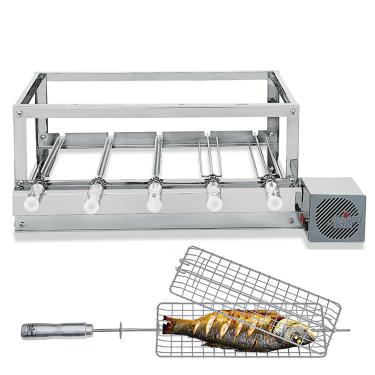 Imagem de Churrasqueira Gira Inox - Artinox Grill - 5 Espetos Giratórios + Grelha Giratória, motor Direito
