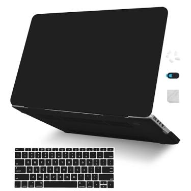 Imagem de KECC Compatível com MacBook Pro de 16 polegadas versão 2020 2019 A2141 capa rígida de plástico protetor + capa de teclado, preto fosco