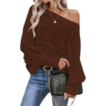 Imagem de Blusa feminina Cakulo, sem ombros, marrom, tamanho GG