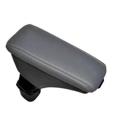 Imagem de Encosto Apoio De Braço Central Com Porta Objetos Para Novo Onix 2021 Em diante (Cinza - Costura Cinza)