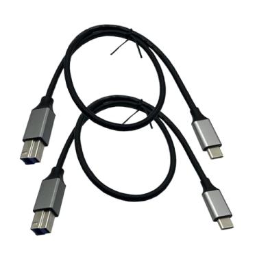 Imagem de Seadream Pacote com 2 cabos USB C para USB B 3.0 tipo C para impressora tipo B, USB 3.0 B macho para USB-C, cabo USB 3 tipo B (pacote com 2 unidades)