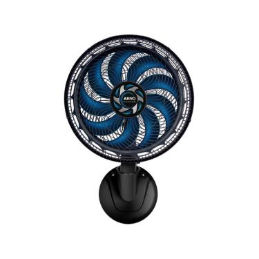 Imagem de Ventilador de Parede Arno X-Treme 40cm 9 Pás 3 Velocidades Preto e Azul Escuro