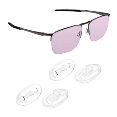 Imagem de Biyxpiv Kits de borracha de substituição para protetores de nariz para óculos Oakley Voon OX3026, fácil instalação, 2 pares de almofadas de nariz