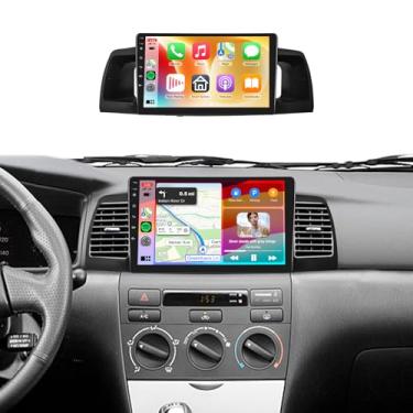 Imagem de Rádio estéreo 4G + 64G para Toyota Corolla EX 2005-2012, tela sensível ao toque IPS de 9 polegadas/Android 13/Wireless CarPlay/Android Auto/DSP 32 EQ/Navegação GPS/WiFi/5.0Bluetooth/FM/RDS/SWC/AHD