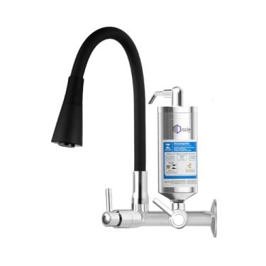Imagem de Dazie Metais - Torneira Com Filtro Cone Black Preta de Parede Para Cozinha 1 4 de Volta Tecnologia Carbon Block Dazie Metais