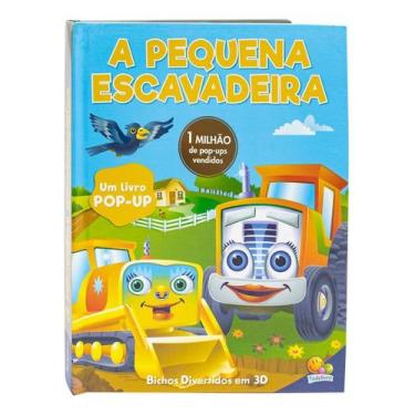 Imagem de Livro Bichos Divertidos Pop-up Em 3d : Pequena Escavadeira Aventuras E