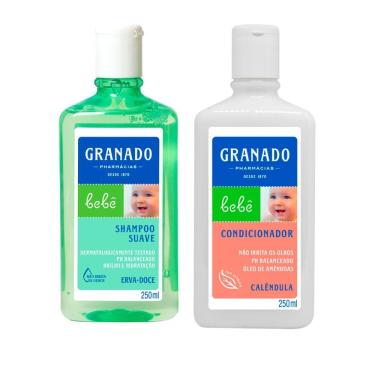 Imagem de Kit 1 Shampoo Suave Granado Bebê Erva Doce 250ml