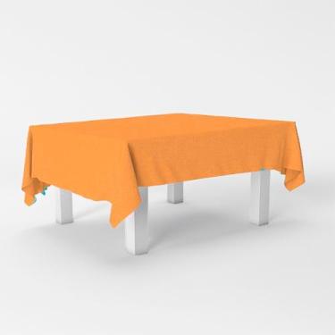 Imagem de Toalha de Mesa Laranja PLástca Decoração Festa 137X183cm - Rivfestas