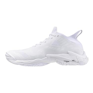Imagem de Mizuno Tênis de vôlei unissex Wave Lightning Neo 3, Branco, 41/44 BR G
