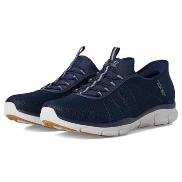 Imagem de Skechers Tênis feminino Brilliance - Night Shift Hands Free Slip-ins, Azul marino, 35